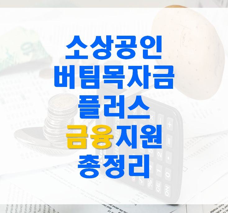  소상공인 버팀목자금 플러스 대출 금융혜택