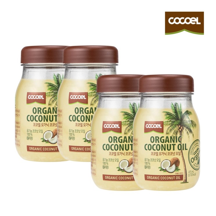 최근 인기있는 코코엘 오가닉 코코넛오일, 415ml, 4개 추천합니다