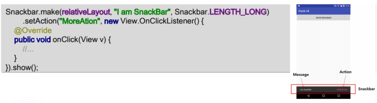  안드로이드 스튜디오 머터리얼 디자인 Snackbar, FloatingActionButton, TabLayout(스낵바,플로팅액션버튼,탭레이아웃,Android Studio,JAVA)