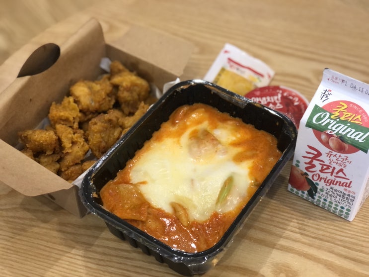  신사역 맛집, 떡참 로제떡볶이 + 치킨 세트