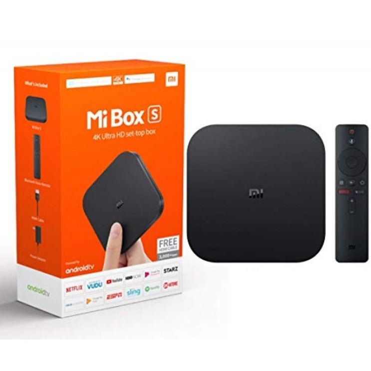 최근 인기있는 Xiaomi Mi Box S Android TV 및 Google Assistant 원격 스트리밍 미디어 플레이어-Chromecast 내장-4K HD ···