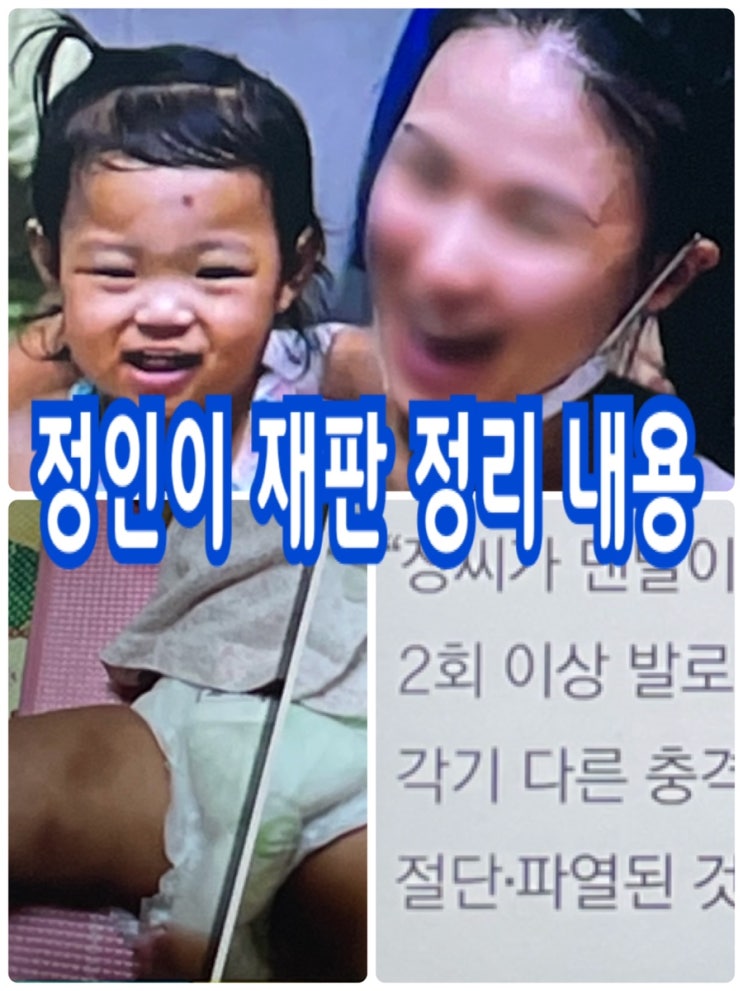 정인이 재판 내용 총정리 카톡 내용 진짜 미쳤다 사형 구형 정인이 팔 비틀 때 으드득 소리 났을 것이다 팔뼈 완전 으스러져