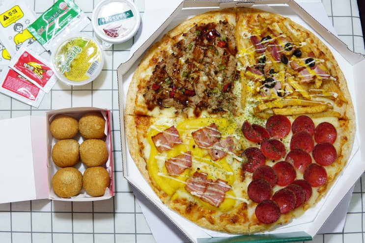  신흥동맛집 피자탑 올스타피자 맛있네요!
