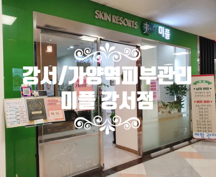  가양역 피부관리 [미플 홈플러스강서점]에서 수분,진정,재생관리 (feat. 쥴리스 갈바닉 관리)