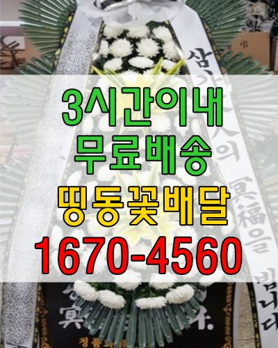  광주 근조화환  천지장례식장 화환배달