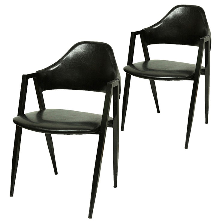 의외로 인기있는 비에프컴퍼니 비올렛 철재 의자 2p, 블랙 좋아요