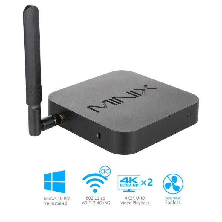 가성비 좋은 MINIX NEO Z83 시리즈 Intel Atom X5 Z8350 Windows/Ubuntu 미니 PC HDMI + 미니 듀얼 밴드 팬리스 WiFi 기가비트 LAN