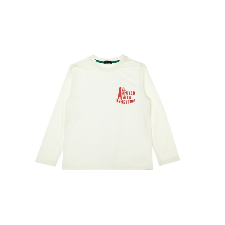 많이 찾는 베네통 아동용 레터링 포인트 티셔츠 QATSP2111 ···