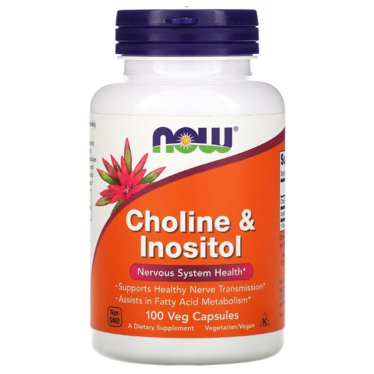 후기가 좋은 Now Foods Choline Inositol 나우푸드 콜린 이노시톨 500mg 베지100캡슐, 1셋트(100캡슐) 추천해요