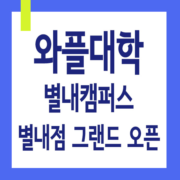  별내디저트 와플,별내 와플대학 별내캠퍼스 로데오거리 오픈