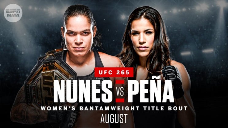 UFC 265: 아만다 누네스 vs 줄리아나 페냐 등 MMA 뉴스