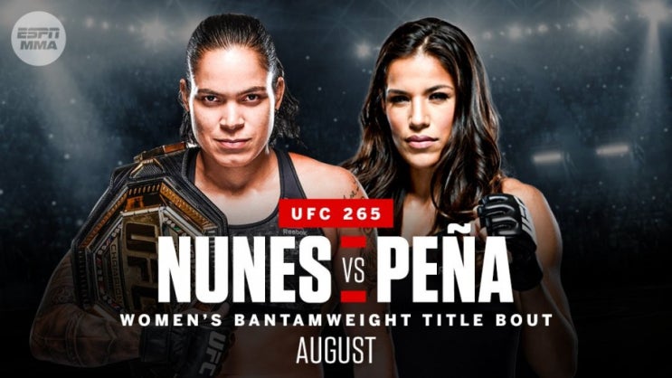 UFC 265: 아만다 누네스 vs 줄리아나 페냐 등 MMA 뉴스 UFC 265: 아만다 누네스 vs 줄리아나 페냐 등 MMA 뉴스