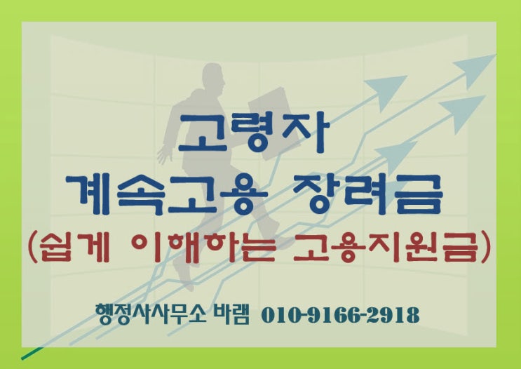  고령자 계속고용 장려금 신청 방법, 대상, 요건, 혜택