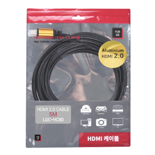 가성비갑 포엘지 HDMI 2.0 케이블 골드, 1개, 5m 좋아요 가성비갑 포엘지 HDMI 2.0 케이블 골드, 1개, 5m 좋아요