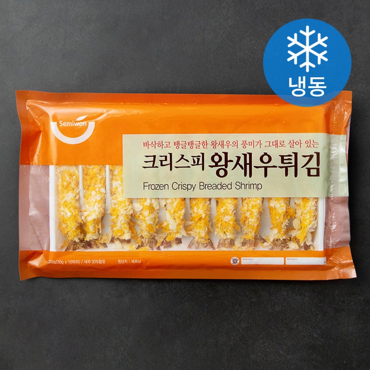 잘나가는 세미원 크리스피 왕새우튀김 (냉동), 300g, 1개 추천해요 잘나가는 세미원 크리스피 왕새우튀김 (냉동), 300g, 1개 추천해요