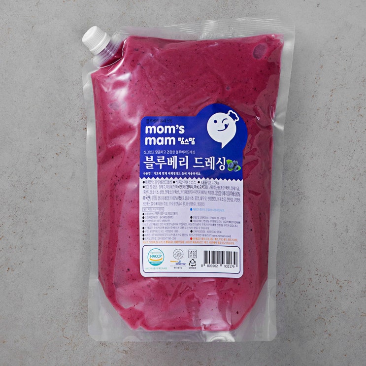 선택고민 해결 맘스맘 블루베리 드레싱, 2kg, 1개 좋아요 선택고민 해결 맘스맘 블루베리 드레싱, 2kg, 1개 좋아요