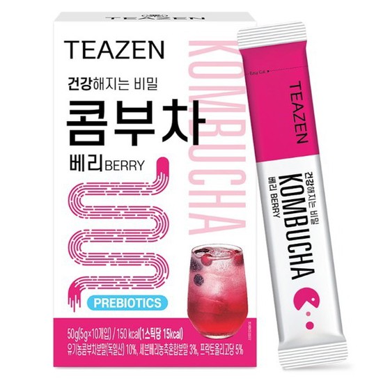 가성비 뛰어난 티젠 콤부차 베리맛 5gx10T, 없음, 상세설명 참조 추천해요 가성비 뛰어난 티젠 콤부차 베리맛 5gx10T, 없음, 상세설명 참조 추천해요
