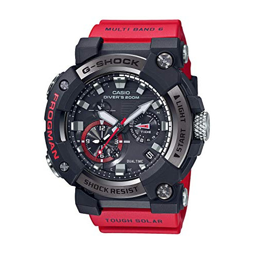 선택고민 해결 카시오 손목시계 G-SHOCK 지샥 Bluetooth 탑재 전파 솔라FROGMAN 카본 코어 가이드 구조 GWF-A1000-1A4JF 맨즈 레드 추천합니다