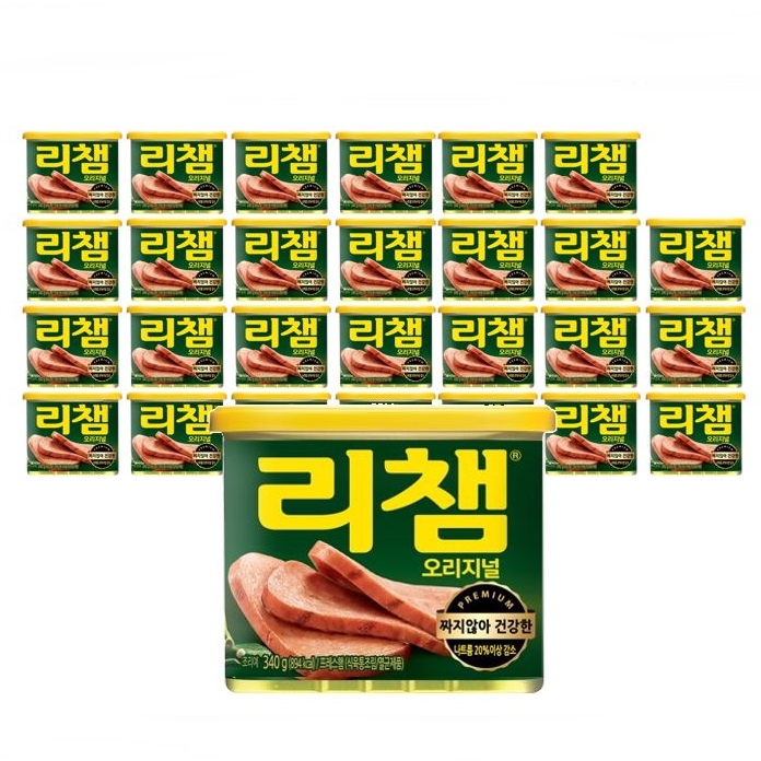 인기 많은 리챔 오리지널 햄통조림, 340g, 24개 좋아요