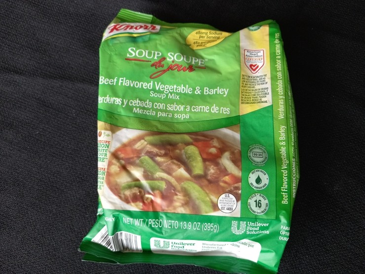Knorr Soup du Jour Beef Vegetable and Barley Soup Mix