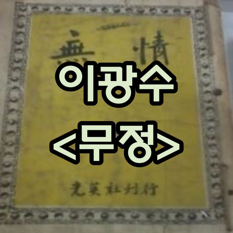 이광수 무정 작품해설 – 줄거리, 주제, 한계 등
