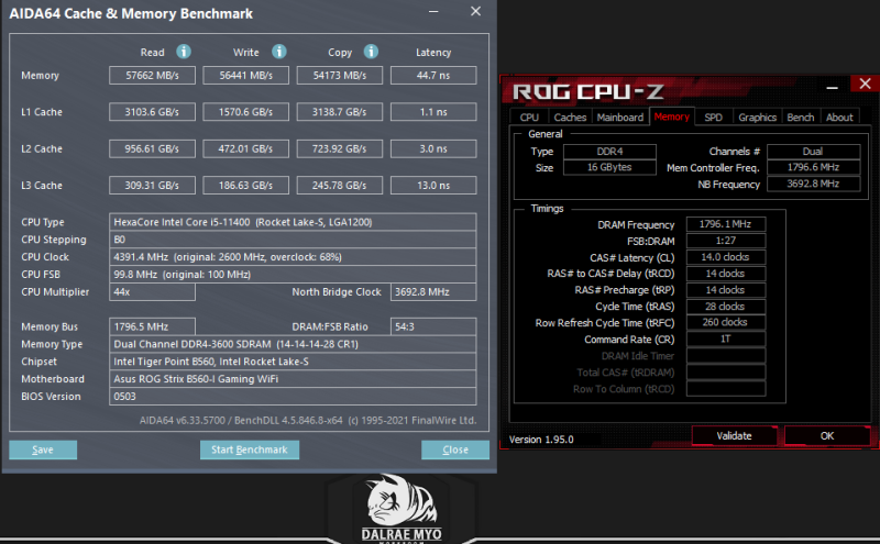 [Pc] Asus B560I 스트릭스 램 오버클럭 3600 Cl14 바이오스 설정 : 네이버 블로그
