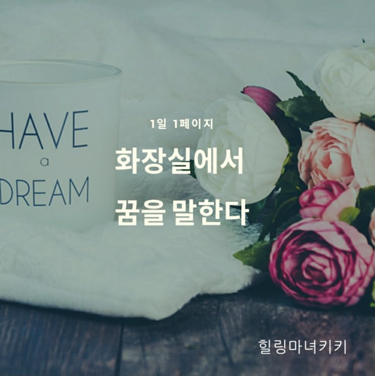  1일 1페이지 ㅡ 27일 화장실에서 자신의 꿈 사진을 바라보며 말하라, 말하는 대로 이루어진다