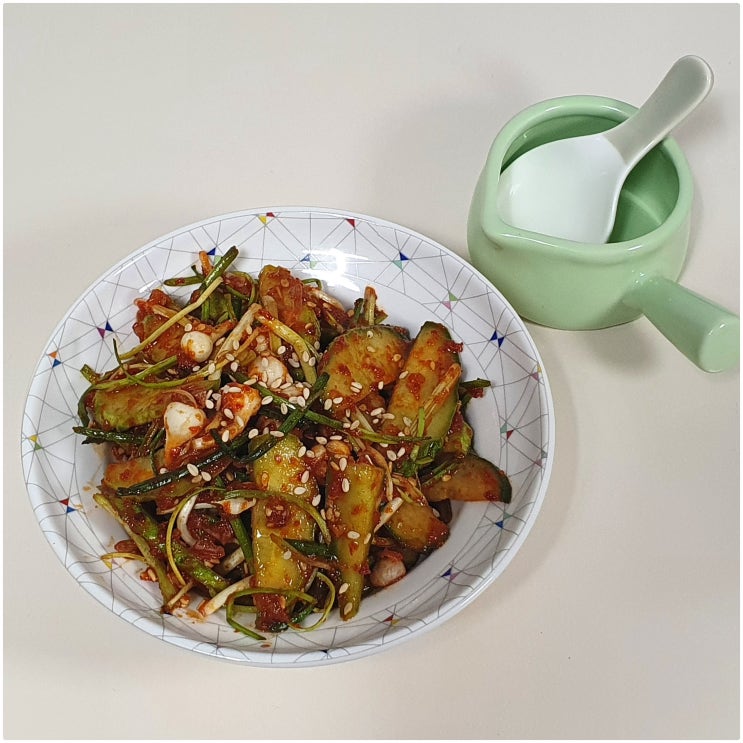  봄반찬 달래오이무침 만드는 법!