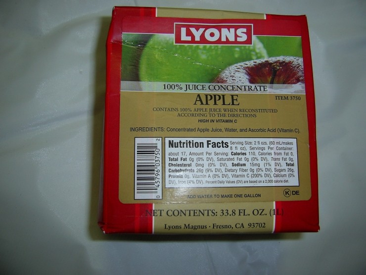 Lyons 100% Apple Juice