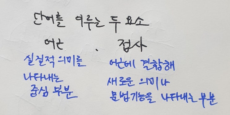  어근과 접사