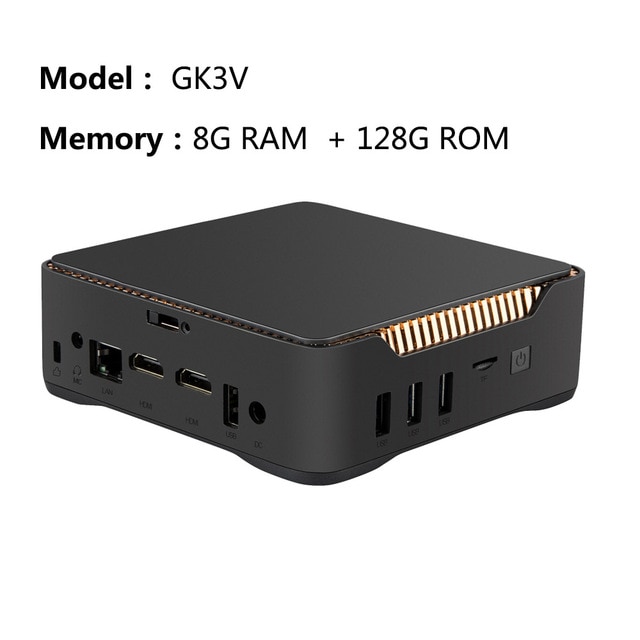 인기 급상승인 미니데스크탑 GK3V MINI PC Windows10 Celeron Gemini lake J4125 Quad Core Pocket PC Bluetooth AGV HD