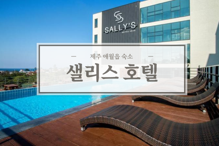  제주 애월 숙소 온수풀있는 제주 샐리스호텔 가성비로 굿