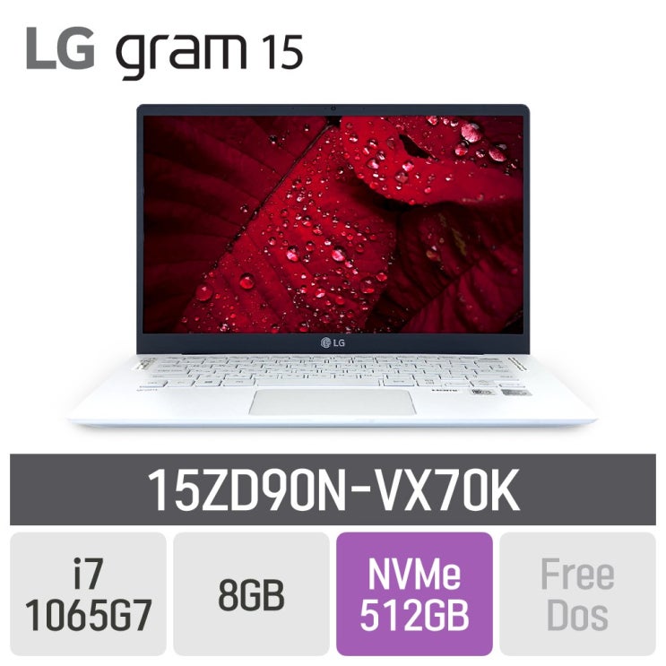 갓성비 좋은 LG 그램15 2020 15ZD90N-VX70K, 8GB, SSD 512GB, 미포함 추천해요