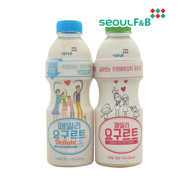 후기가 정말 좋은 서울에프엔비 패밀리요구르트 1개씩 750ml 2종혼합 아카시아꿀, 1세트 추천해요