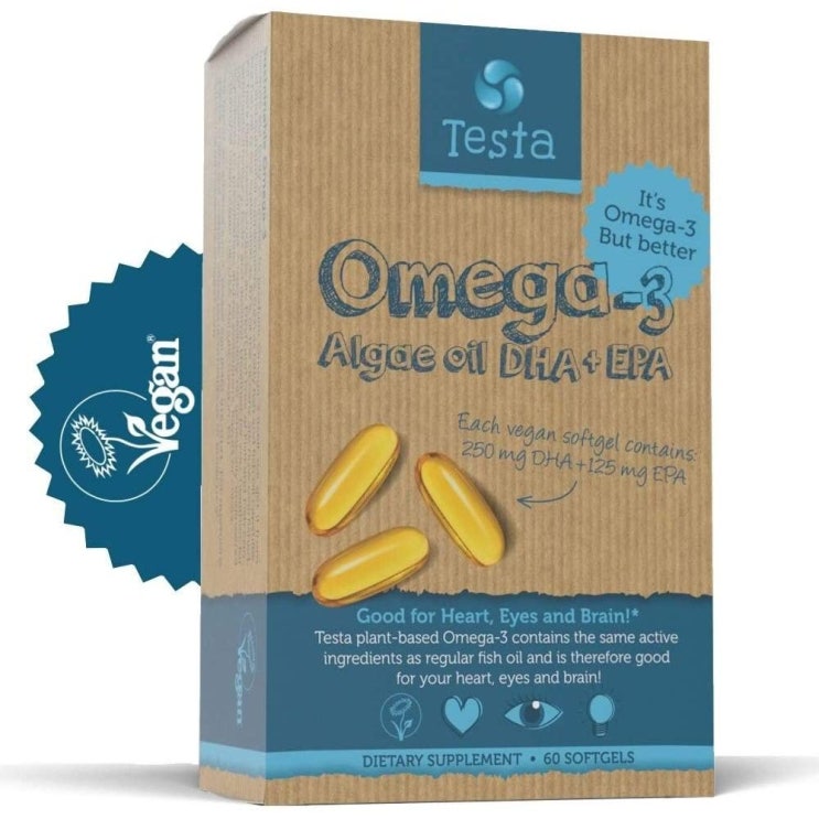 구매평 좋은 Testa Omega3 테스타 오메가3 비건 60정, 1개, 1 좋아요