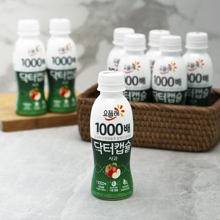 인기있는 요플레 1000배 닥터캡슐 사과 요구르트, 130ml, 8개입 추천합니다