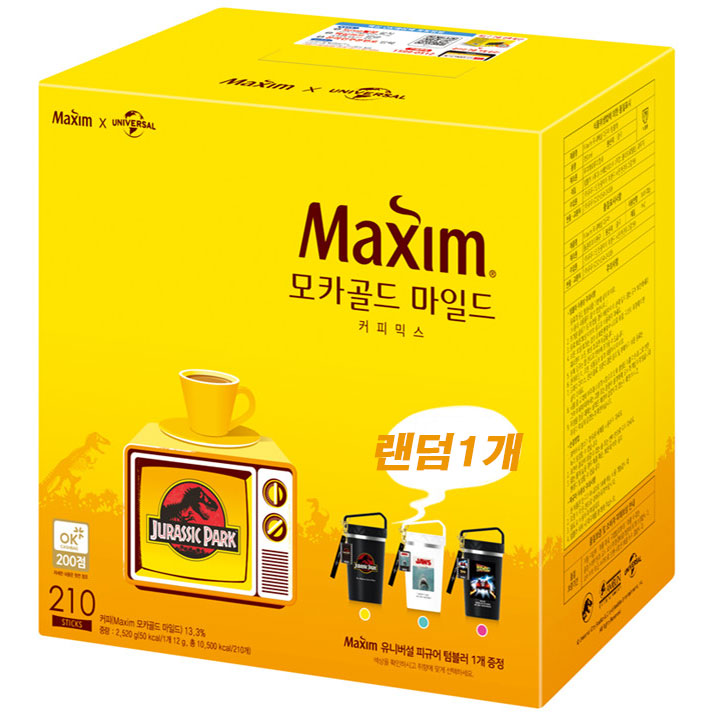 인지도 있는 맥심 모카골드210T+유니버설피규어텀블러 ··· 인지도 있는 맥심 모카골드210T+유니버설피규어텀블러 ···