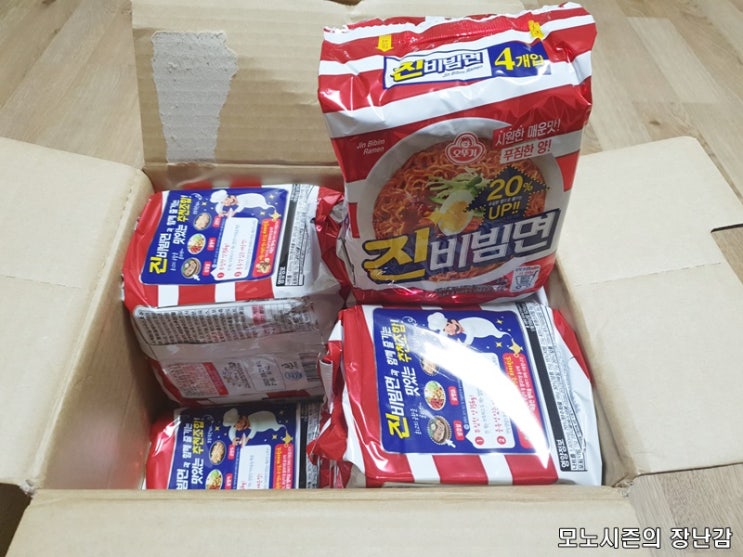  가성비 좋은 오뚜기 진비빔면 한 박스 구매후기