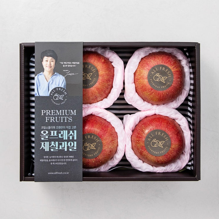 당신만 모르는 올프레쉬 국내산 프리미엄 사과 선물 세트, 1.1kg(4입), 1세트 좋아요 당신만 모르는 올프레쉬 국내산 프리미엄 사과 선물 세트, 1.1kg(4입), 1세트 좋아요