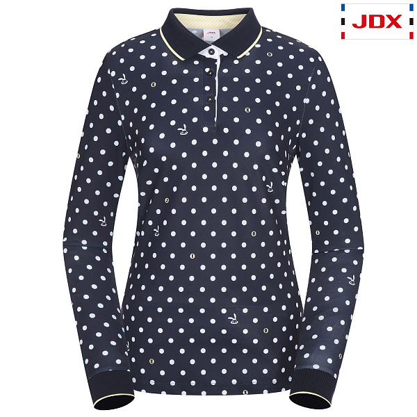 핵가성비 좋은 제이디엑스 JDX골프스포츠 (여성)전판 도트 프린트 요꼬에리티셔츠_X2QSTLW52-DN 추천해요 핵가성비 좋은 제이디엑스 JDX골프스포츠 (여성)전판 도트 프린트 요꼬에리티셔츠_X2QSTLW52-DN 추천해요