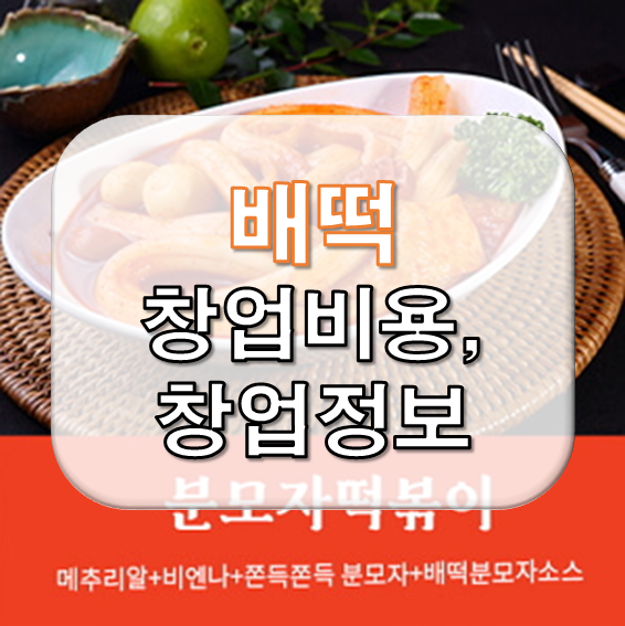  배떡 가맹 창업비용과 정보