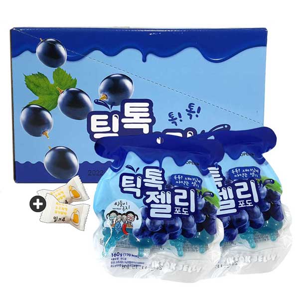 구매평 좋은 주전부리몰 틱톡젤리 포도(4알 x 8봉) 1통(밀크츄 2개포함), 1통 추천해요 구매평 좋은 주전부리몰 틱톡젤리 포도(4알 x 8봉) 1통(밀크츄 2개포함), 1통 추천해요