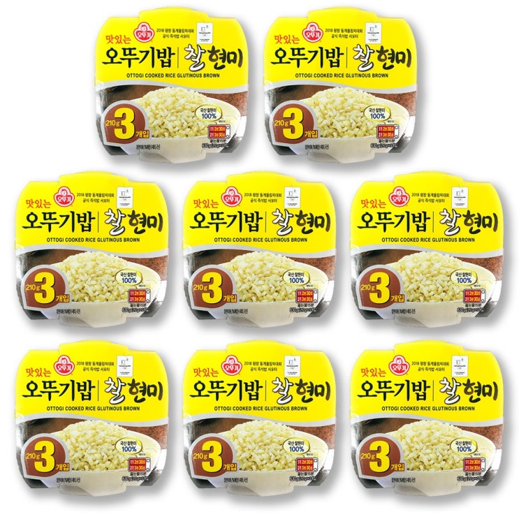 인기 급상승인 예이니식품 맛있는 오뚜기 찰현미밥 24개(210gx24개) 잡곡곡물햇반오곡흑미, 210g, 24개 추천합니다