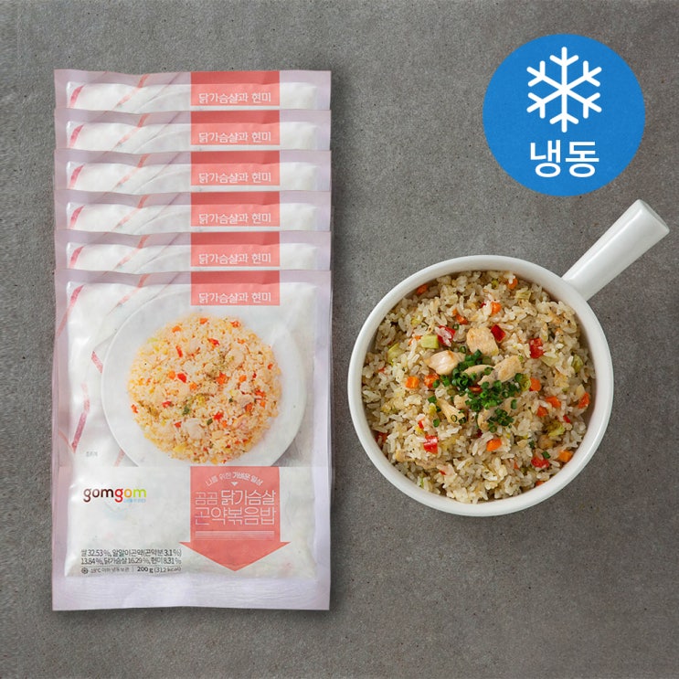 요즘 인기있는 곰곰 닭가슴살 곤약 볶음밥 (냉동), 200g, 6개 ··· 요즘 인기있는 곰곰 닭가슴살 곤약 볶음밥 (냉동), 200g, 6개 ···