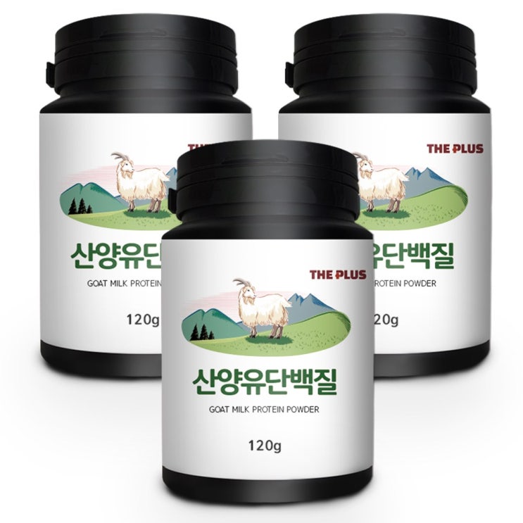 요즘 인기있는 더플러스 산양유 단백질 분말, 120g, 3개 ···