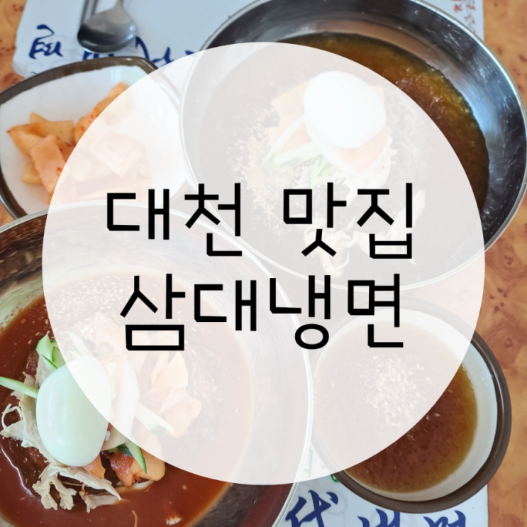 보령맛집 삼대냉면 냉면맛집은 그린회관