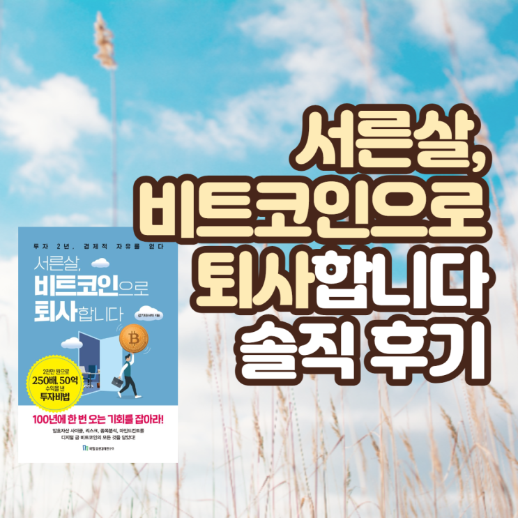  책 리뷰: 서른 살, 비트코인으로 퇴사합니다 솔직후기
