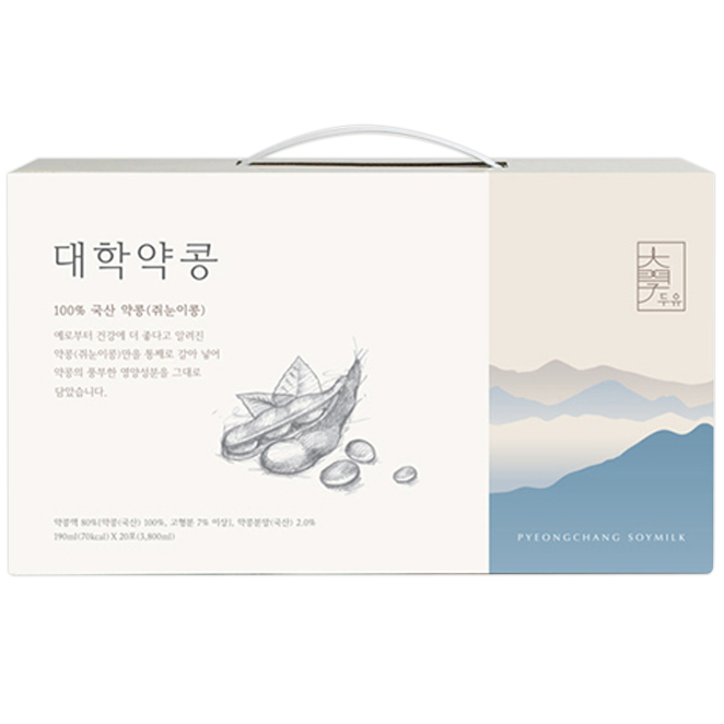 선호도 높은 대학두유 대학약콩, 190ml, 20개 좋아요