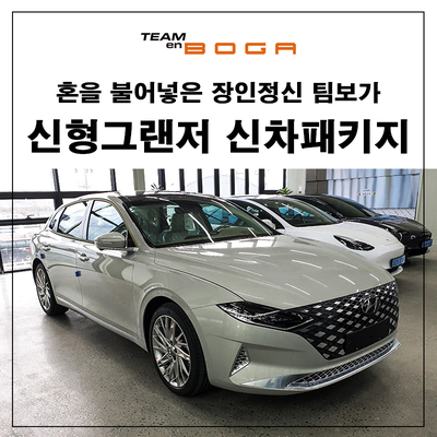  신형 그랜저 신차패키지 브이쿨 틴팅과 필수카케어만 간단하게  진행하셨습니다!