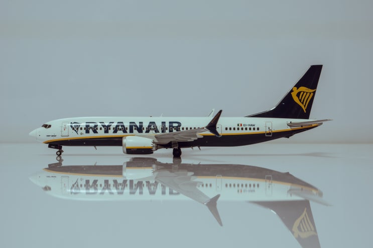  1:200 JC wings Ryan Air 라이언에어 B737 MAX 8-200 EI-HAW XX2258 다이캐스트 모형